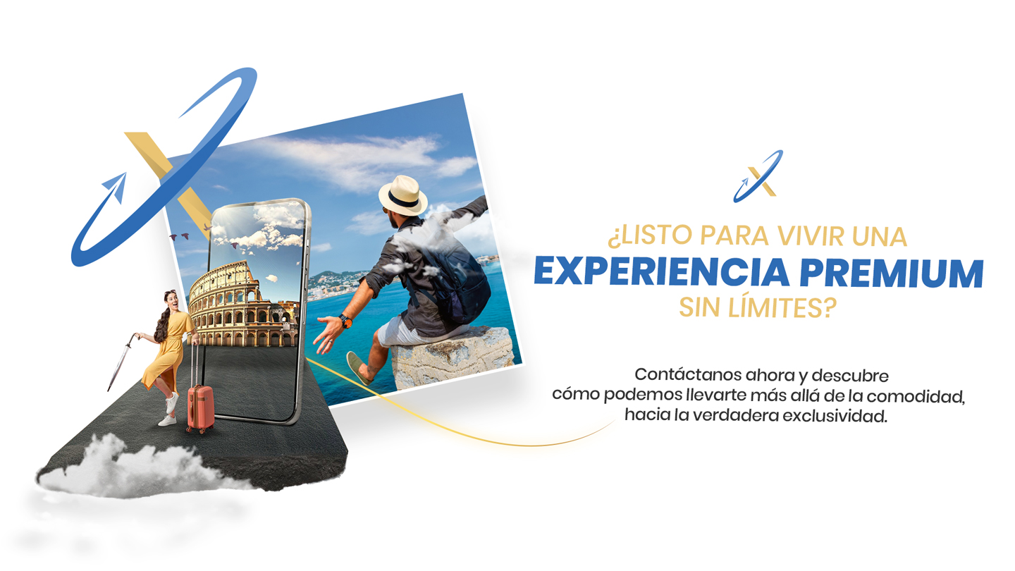 Mujer de viaje a Roma y hombre de viaje en la playa